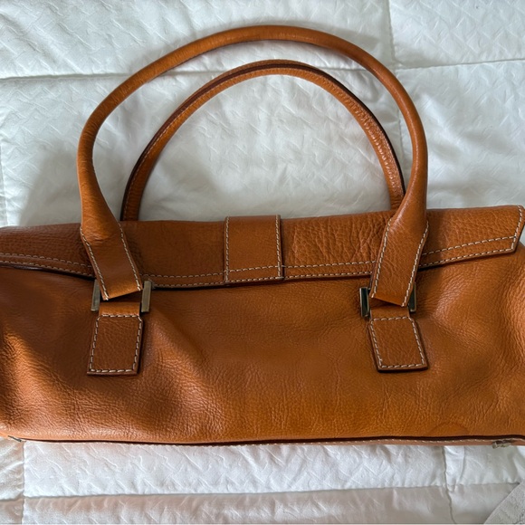 🤎 Lambertson Truex Leather Top Handle Satchel – Made in Italy 🤎 - Picture 2 of 4